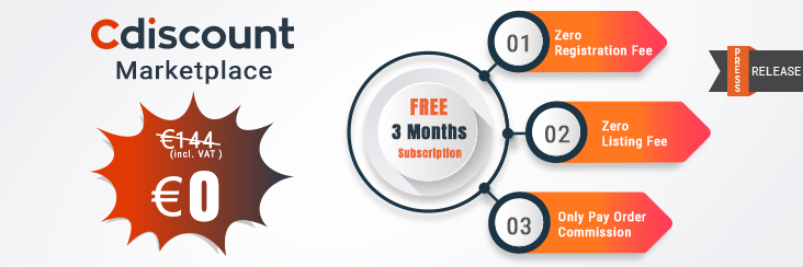 3 moth freee cdiscount subscription CedCommerce